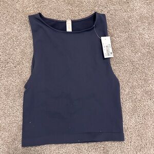 blue stretch tank top